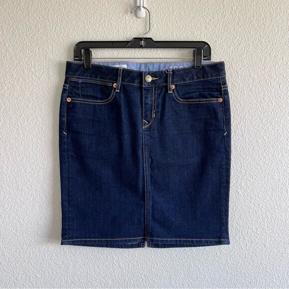 Gap Denim Knee Length Pencil Skirt Dark Rinse - Picture 1 of 10
